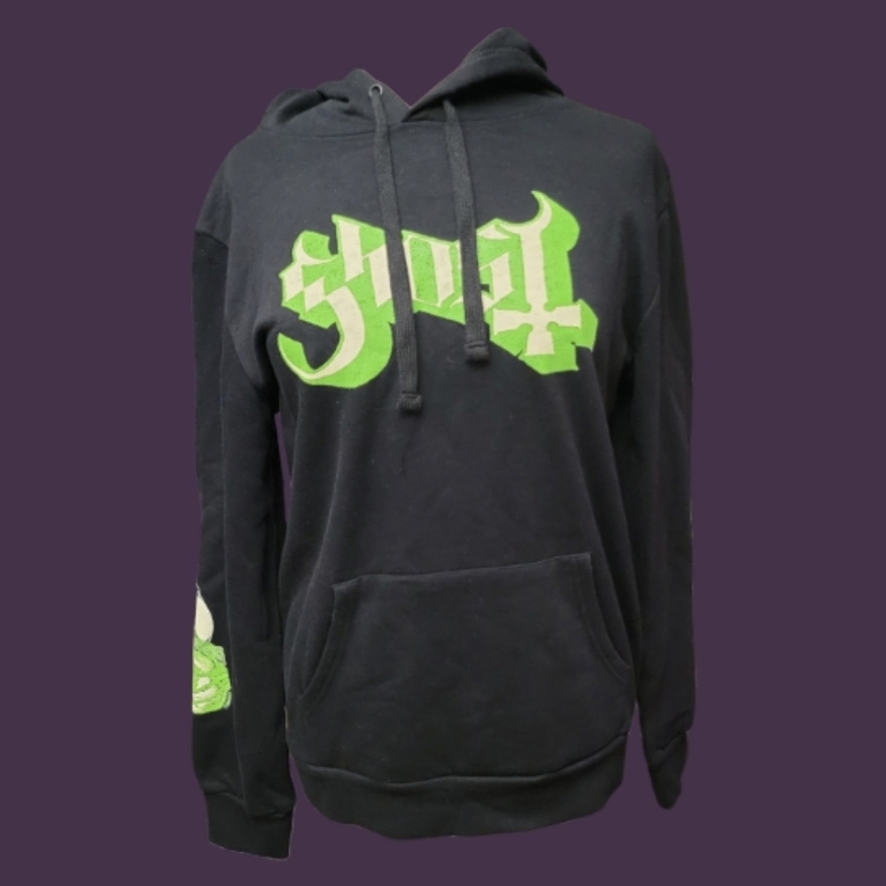 Black and Green Graphic Hoodie